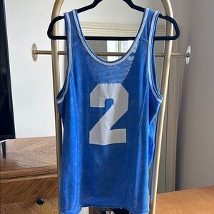 FREE PEOPLE we the free blue tank top jersey 2 (size small) ✨
